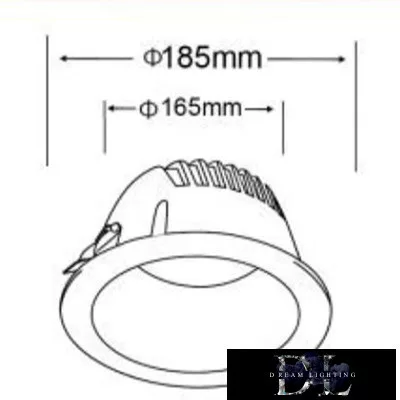 UNIVERSO mélysugárzó 30w 3000lm 4000k CRI≥80 60° kivágásØ165 fehér