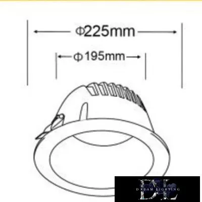 UNIVERSO mélysugárzó 40w 4000lm 4000k CRI≥80 60° kivágásØ195 fehér