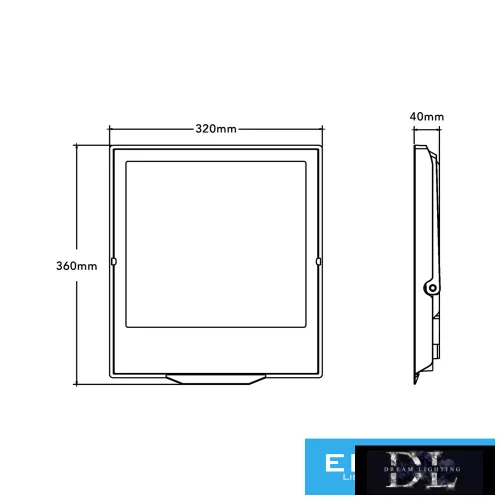 UNIVERSO LED reflektor 100w 9800lm CCT.kap 120° 236x245x35mm IP66 Szürke 3év