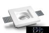 UNIVERSO Gipsz süllyesztett spot lámpatest 1xGU10 100x100x30mm IP20 fehér 