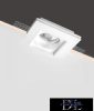 UNIVERSO Gipsz süllyesztett spot lámpatest 1xGU10 100x100x30mm IP20 fehér 