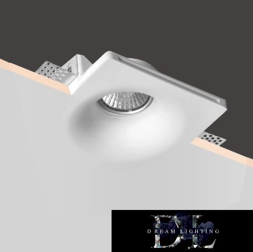 UNIVERSO Gipsz süllyesztett spot lámpatest 1xGU10 120x120x45mm IP20 fehér