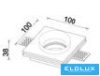 UNIVERSO Gipsz süllyesztett spot lámpatest 1xGU10 Max.35w 100x100x38mm IP20 fehér