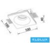 UNIVERSO Gipsz süllyesztett spot lámpatest 1xGU10 Max.35w 100x100x40mm IP20 fehér
