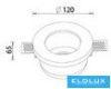 UNIVERSO Gipsz süllyesztett spot lámpatest 1xGU10 Max.35w D120x65mm IP20 fehér