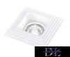 UNIVERSO Gipsz süllyesztett spot lámpatest 1xGU10 124x124x52mm IP20 fehér 