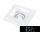 UNIVERSO Gipsz süllyesztett spot lámpatest 1xGU10 124x124x52mm IP20 fehér 