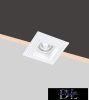 UNIVERSO Gipsz süllyesztett spot lámpatest 1xGU10 124x124x52mm IP20 fehér 