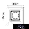 UNIVERSO Gipsz süllyesztett spot lámpatest 1xGU10 124x124x52mm IP20 fehér 