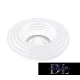 UNIVERSO Gipsz süllyesztett spot lámpatest 1xGU10 ∅85-90 124x52mm IP20 fehér 