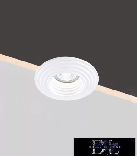 UNIVERSO Gipsz süllyesztett spot lámpatest 1xGU10 ∅85-90 124x52mm IP20 fehér 