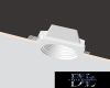 UNIVERSO Gipsz süllyesztett spot lámpatest 1xGU10 120x120x60mm IP20 fehér 