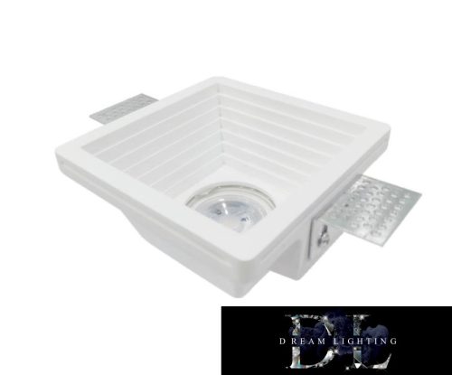 UNIVERSO Gipsz süllyesztett spot lámpatest 1xGU10 120x120x60mm IP20 fehér 