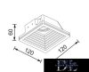 UNIVERSO Gipsz süllyesztett spot lámpatest 1xGU10 120x120x60mm IP20 fehér 
