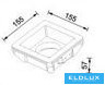 UNIVERSO Gipsz süllyesztett spot lámpatest 1xGU10 Max.35w 155x155x57mm IP20 fehér
