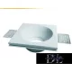 UNIVERSO Gipsz süllyesztett spot lámpatest 1xGU10 100x100x40mm IP20 fehér 