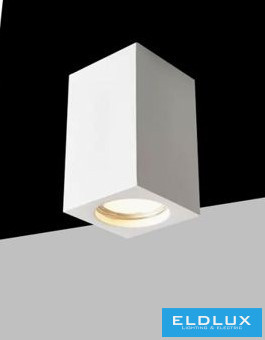 UNIVERSO Gipsz mennyezeti lámpa 1xGU10 Max.35w 70x70x110mm IP20 fehér