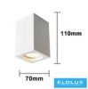 UNIVERSO Gipsz mennyezeti lámpa 1xGU10 Max.35w 70x70x110mm IP20 fehér