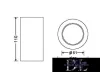 UNIVERSO Gipsz mennyezeti lámpa 1xGU10 ∅70x110mm IP20 fehér 