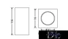 UNIVERSO Gipsz mennyezeti lámpa 1xGU10 70x70x110mm IP20 fehér 
