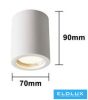 UNIVERSO Gipsz mennyezeti lámpa 1xGU10 Max.35w D70x90mm IP20 fehér
