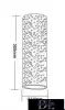 UNIVERSO Gipsz fali lámpa 2xG9 305x115mm IP20 fehér 