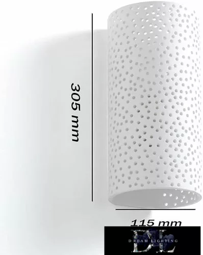 UNIVERSO Gipsz fali lámpa 2xG9 305x115mm IP20 fehér 