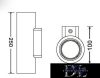 UNIVERSO Gipsz fali lámpa 2xGU10 250x75x100mm IP20 fehér 