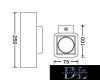 UNIVERSO Gipsz fali lámpa 2xGU10 250x75x100mm IP20 fehér