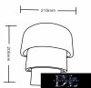UNIVERSO Gipsz fali lámpa 1xE14 215x205x105mm IP20 fehér 