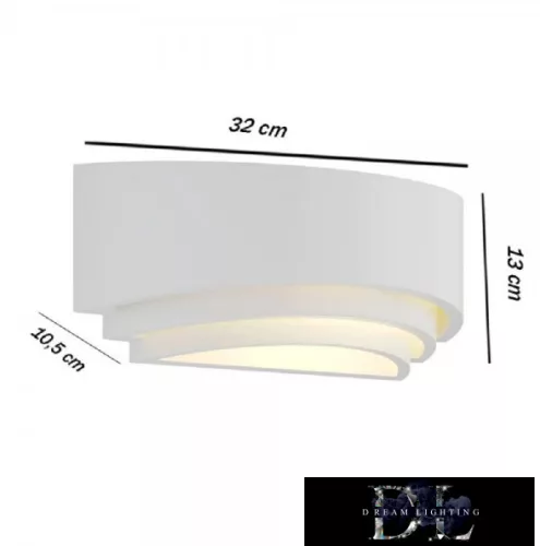 UNIVERSO Gipsz fali lámpa 1xR7S 320x130x105mm IP20 fehér 