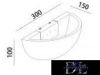 UNIVERSO Gipsz fali lámpa 1xR7S 300x150x100mm IP20 fehér
