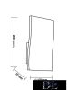 UNIVERSO Gipsz fali lámpa 1xE14 295x170x70mm IP20 fehér 
