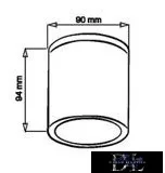 UNIVERSO Kültéri spot lámpa 1xGU10 max.10w IP54 fehér D90x94mm 5év