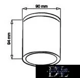 UNIVERSO Kültéri spot lámpa 1xGU10 max.10w IP54 fekete D90x94mm 5év