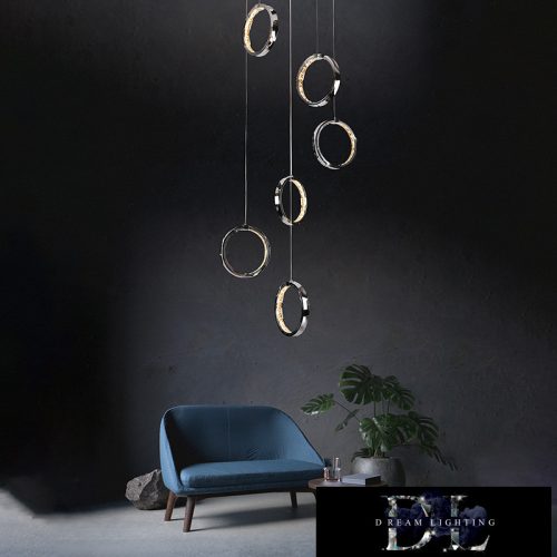 ELDLUX RINGS kristályüveg függeszték króm 57W 4000K