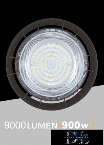 UNIVERSO Csarnok világítás 100w 9000lm 4000k D270x91mm IP65 fekete