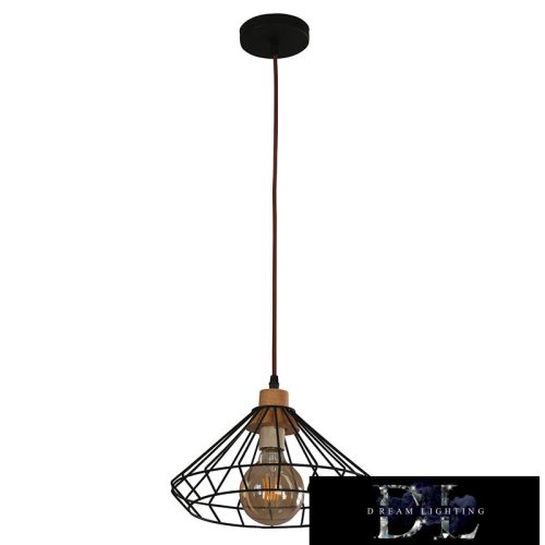 ELDLUX KETREC függeszték E27 fekete