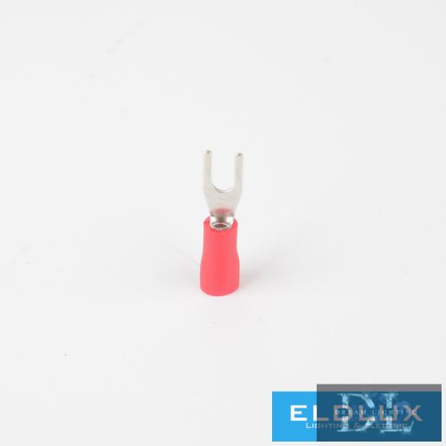 ELDLUX Szigetelt villás saru, piros, 0.5-1mm², 30db/csomag