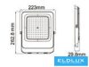 UNIVERSO LED reflektor 100w 8000lm CCT.kap 120° IP65 fekete 223x263x30mm