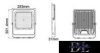 UNIVERSO LED reflektor 150w 12000lm 3000k 120° IP65 fekete 253x301x31mm