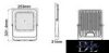 UNIVERSO LED reflektor 150w 12000lm 6500k 120° IP65 fekete 253x301x31mm