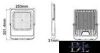UNIVERSO LED reflektor 150w 12000lm 4000k 120° IP65 fekete 253x301x31mm