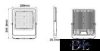 UNIVERSO LED reflektor 200w 16000lm 6500k 120° IP65 fekete 289x345x36mm