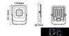 UNIVERSO LED reflektor 20w 1600lm 3000k 120° IP65 fekete 116x141x26mm