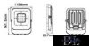 UNIVERSO LED reflektor 20w 1600lm 6500k 120° IP65 fekete 116x141x26mm
