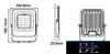 UNIVERSO LED reflektor 30w 2400lm 3000k 120° IP65 fekete 155x186x26mm