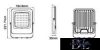 UNIVERSO LED reflektor 50w 4000lm 4000k 120° IP65 fekete 185x222x30mm