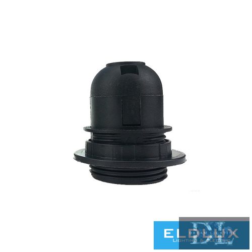 ELDLUX K327Y E27 foglalat gyűrűvel fekete