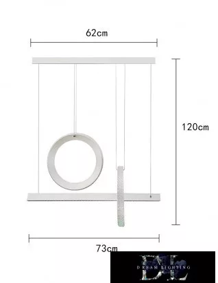 UNIVERSO Függeszték 80w 6400lm 3000k IP20 fehér 730mm